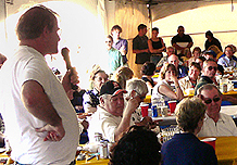 Bob Cohen addresses the crowd